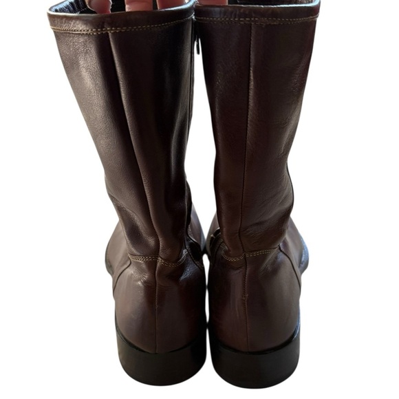 Cole Haan Men’s Brown Leather Zip Boots Size 11.5 M excellent condition - Picture 6 of 11